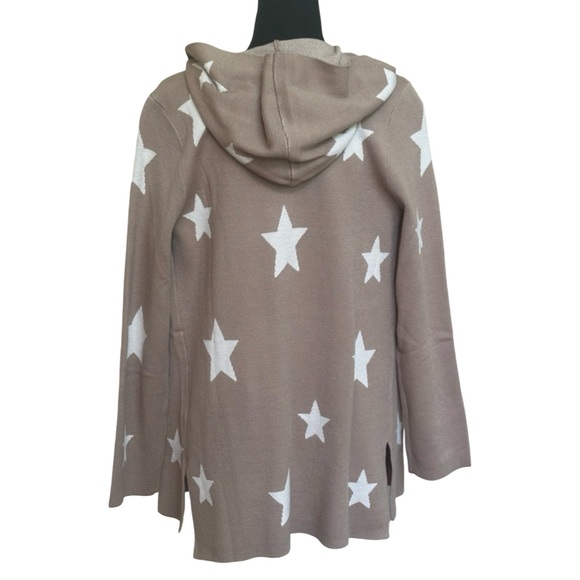 Splendid Tan and White Star Cardigan - Picture 5 of 10